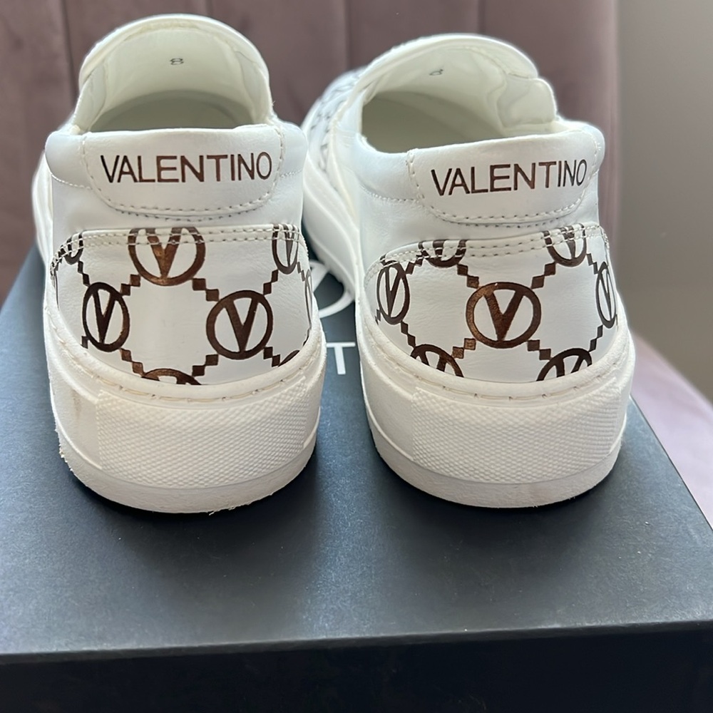 Mario Valentino Woman’s Leather Slip On Sneakers 
Brand New in Box 
Never Worn - Picture 3 of 10